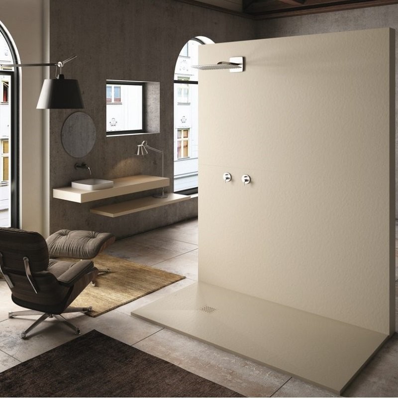 Receveur de douche Nature crème 160 x 80 cm