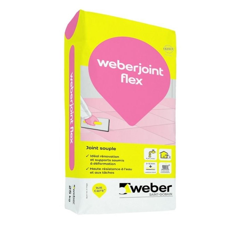 Mortier pour joints Weberjoint flex