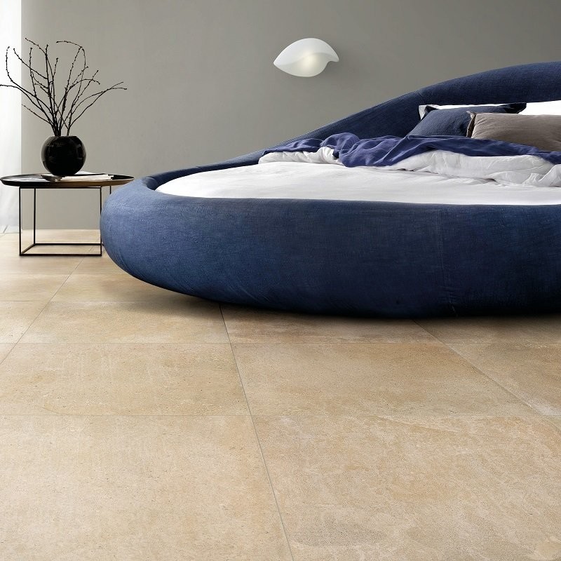 Carrelage ambiance Pietra Baugè Beige