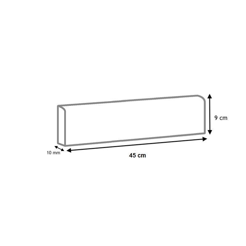 Dessin technique plinthes Spazio Perla 45