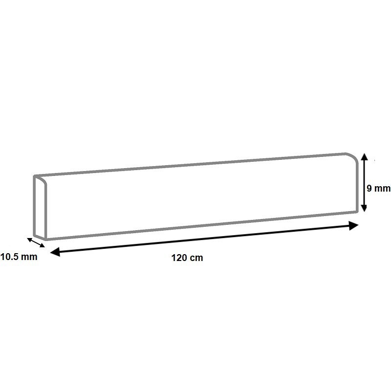 Dessin technique Plinthes Ulivo Grigio 120