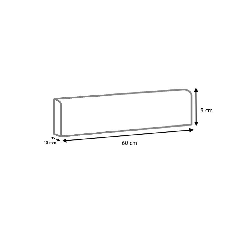 Dessin technique Plinthes Steeltech Beige 60