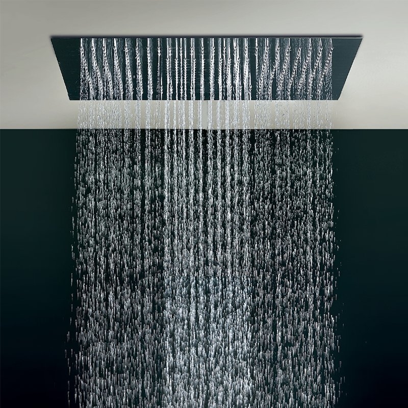 Plafond de douche à encastrer cascade et pluie SLIM 60 cm