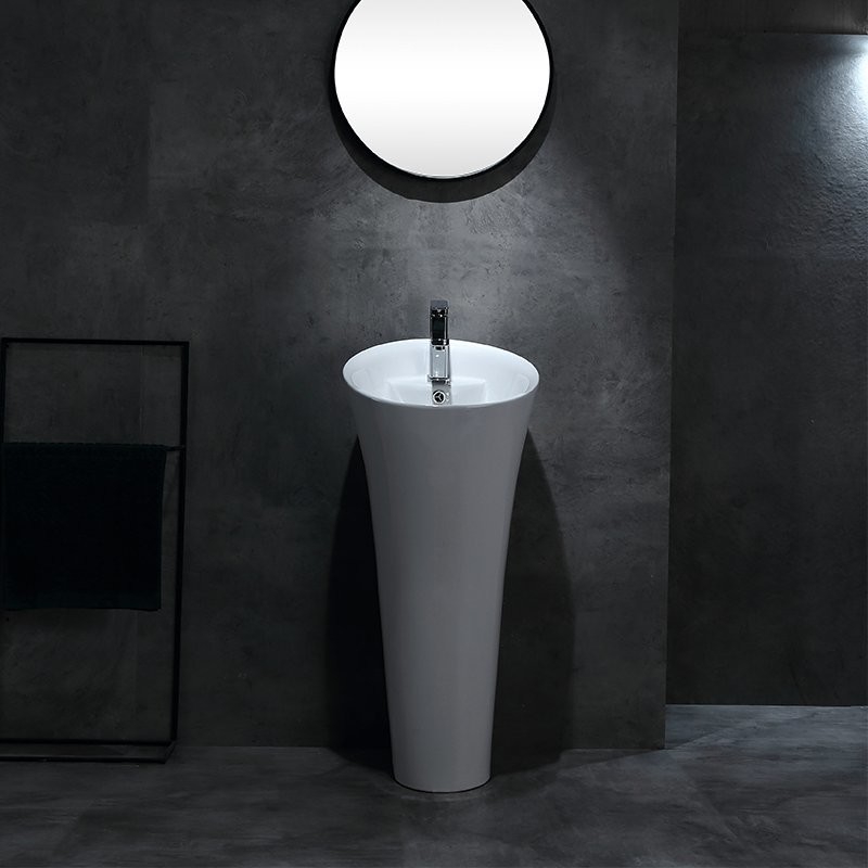 Lavabo sur pied Totem oval 1