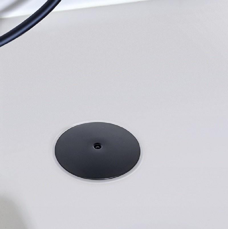 Bonde de douche Noire Slim