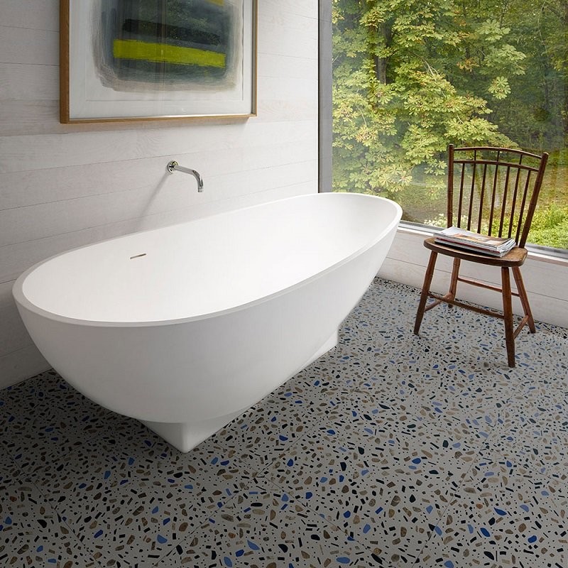 Carrelage Terrazzo Ghiaia Grafite