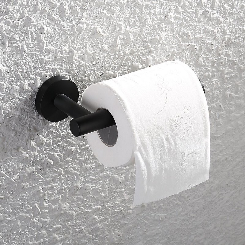 Support Papier Toilette Noir