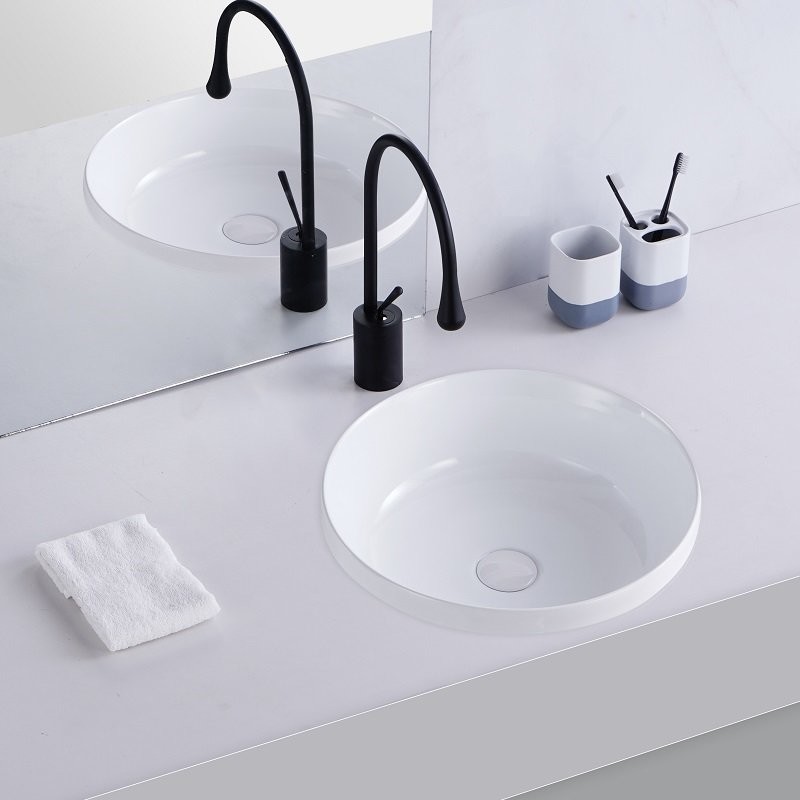 Vasque semi-encastrée Dot 40 cm