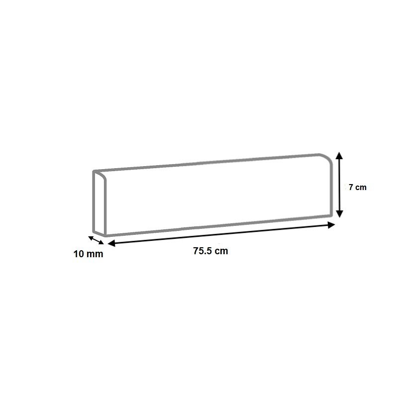 Dessin technique plinthe 75.5 cm