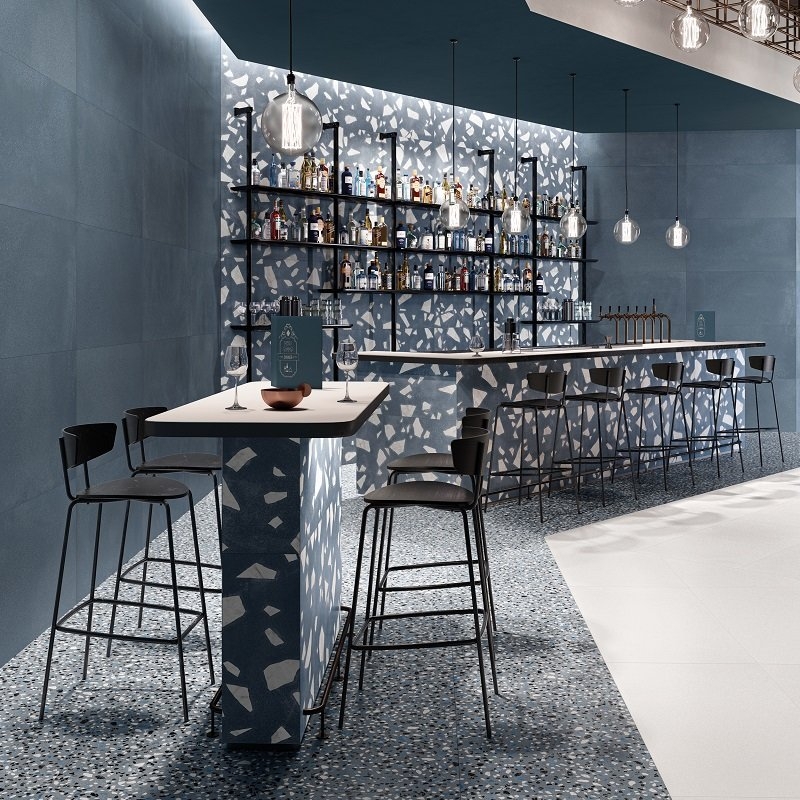 Carrelage Medley blue ambiance
