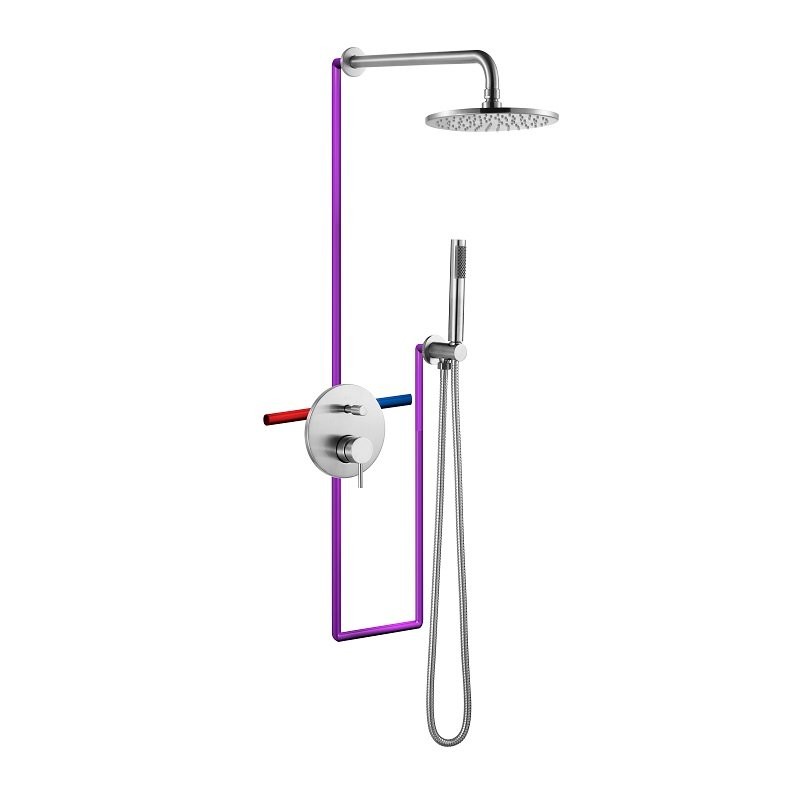 Robinet pour bidet à encastrement flexible connexion toilette - Barre de  douche