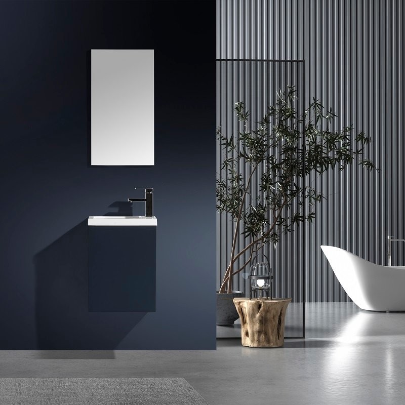 Lave main toilette gris 40 cm 