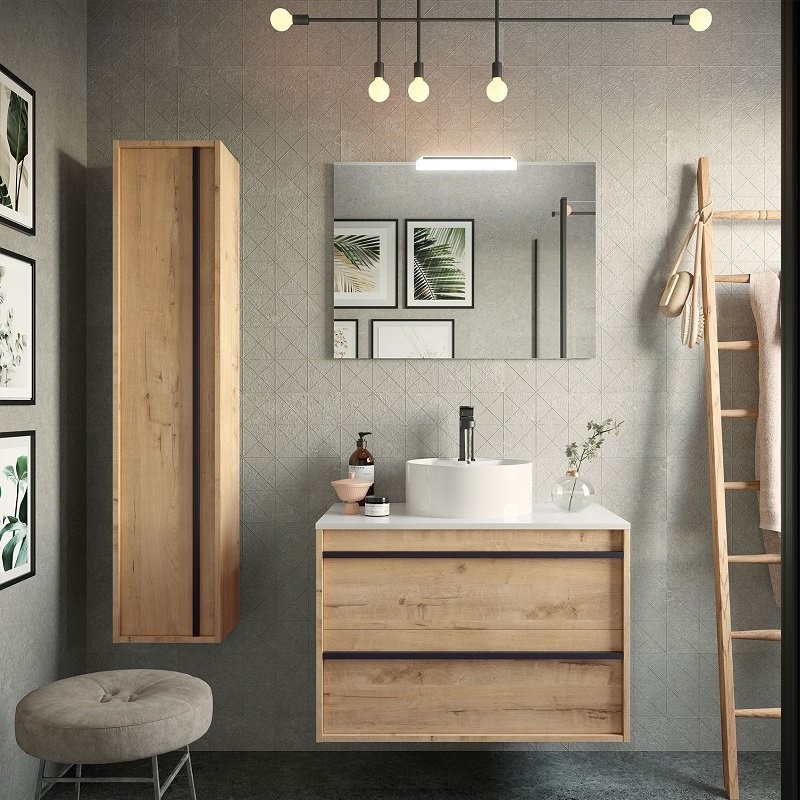 Meuble avec vasque à poser 
