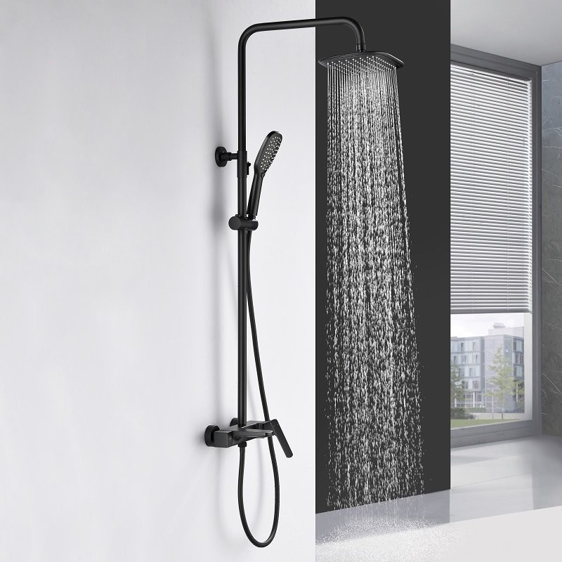 Acheter Nouveau Ensemble de robinets de douche en cuivre noir, robinet de  douche de pluie, robinet de Bidet, robinet de salle de bains