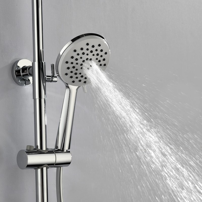 Colonne bain douche mitigeur avec deux jets: pluie et massage