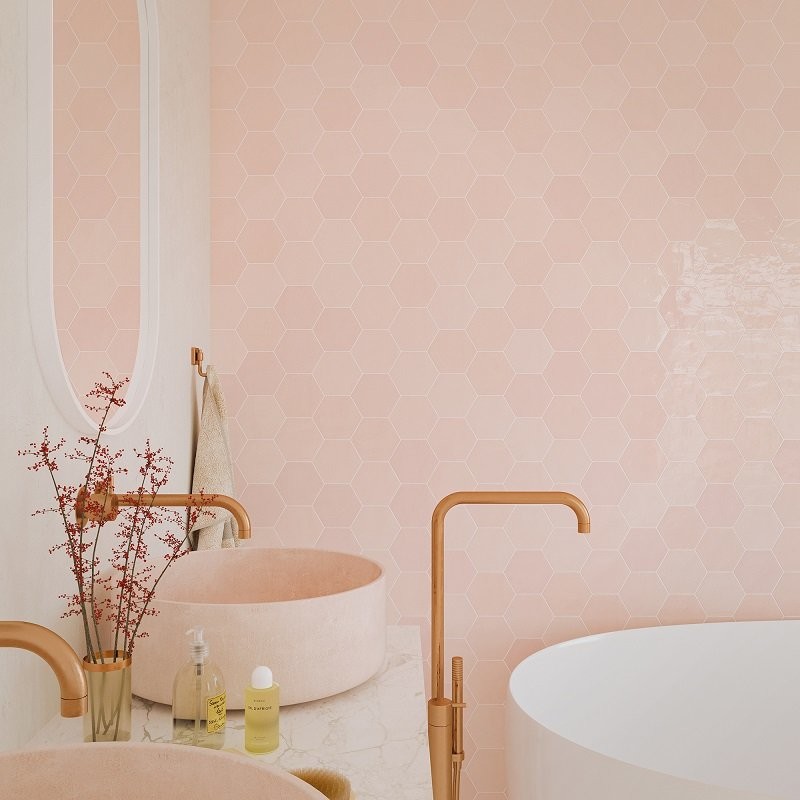 Carrelage hexagonal Zellige glossy