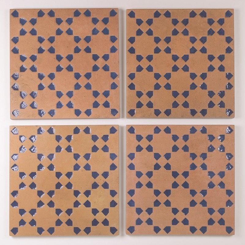Carrelage carré imitation Bejmat marocain 15x15cm