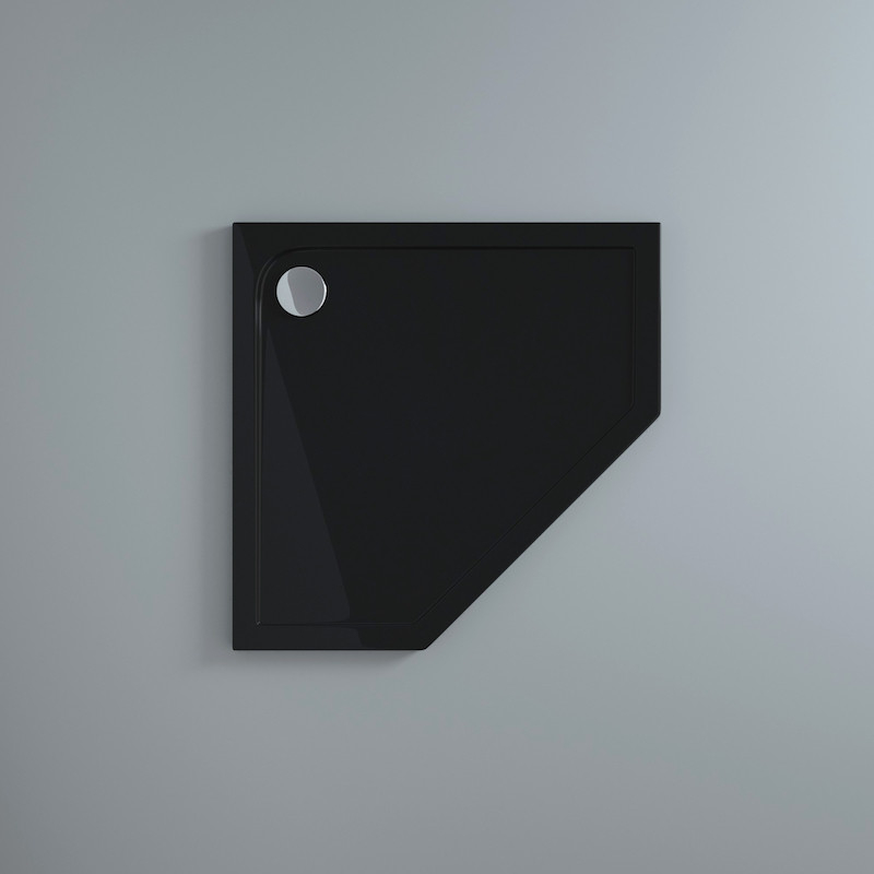 Receveur en angle noir 