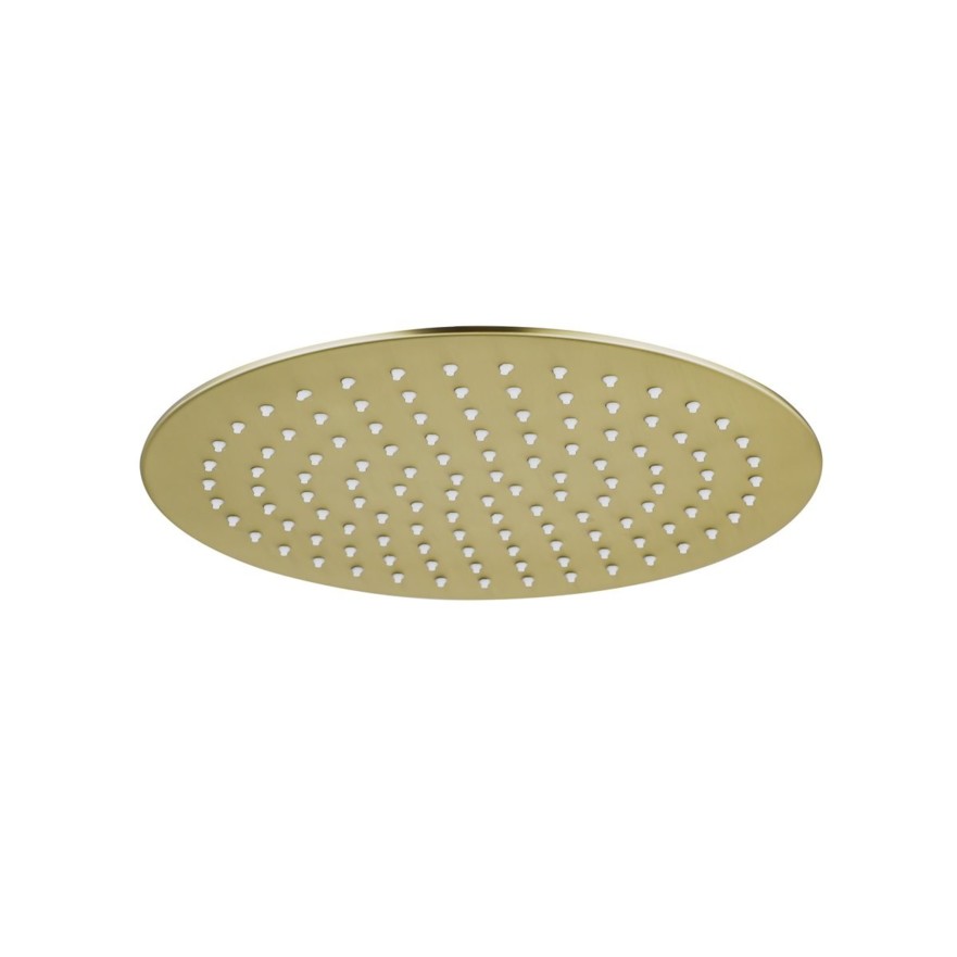 tete de douche slim 30 cm doré brossé