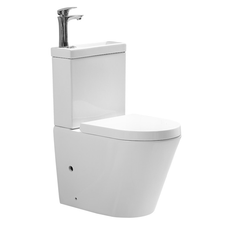 Wc toilette avec lave main intégré complet