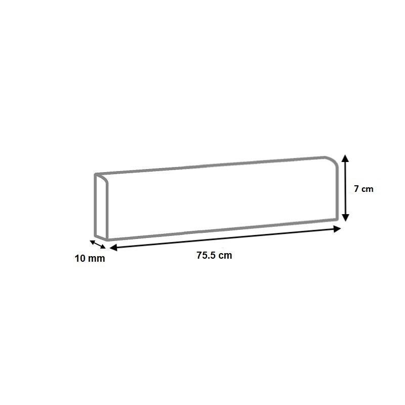 Dessin technique plinthe 75.5 cm