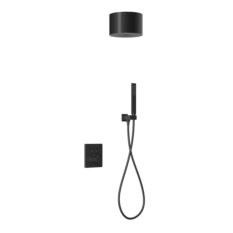 Mitigeur doré brossé Flat surélevé