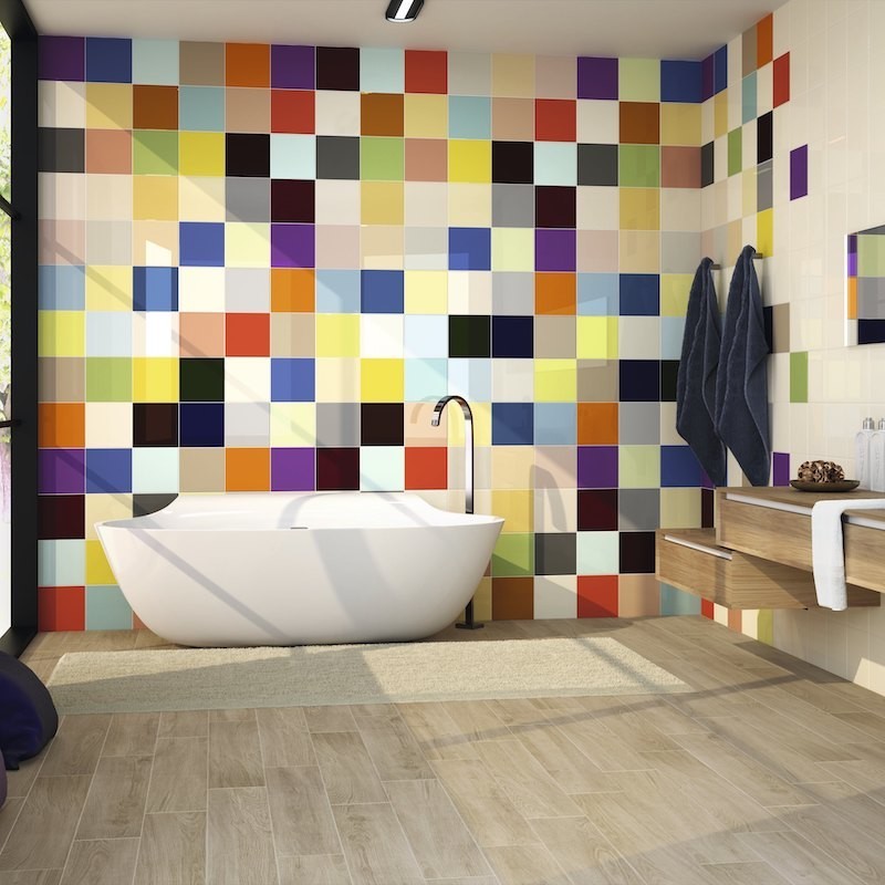 Carrelage Colors mix salle de bain