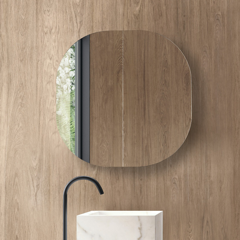 Armoire de toilette avec miroir 90 cm