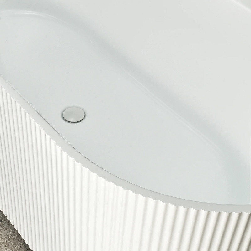 Baignoire Ilot blanc mat Ark 170 cm