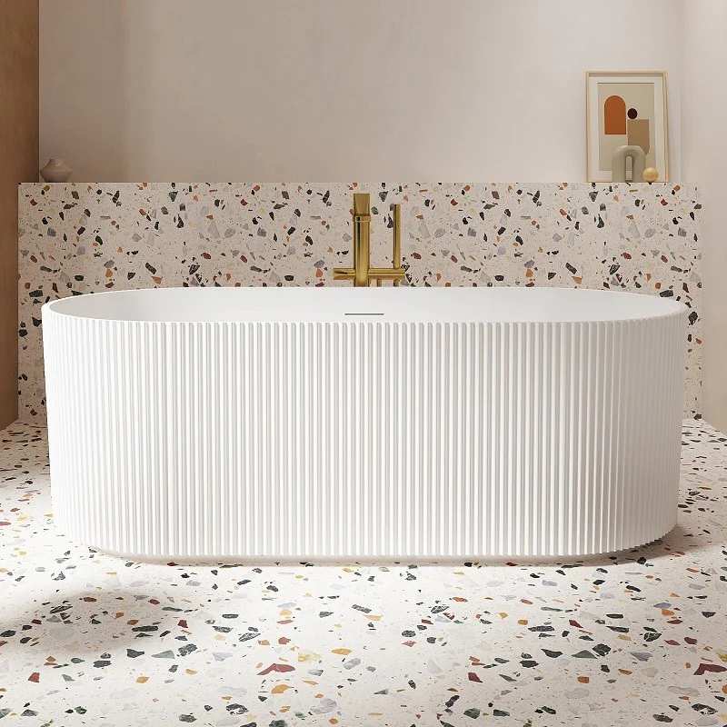 Baignoire Ilot blanc mat Ark 170 cm