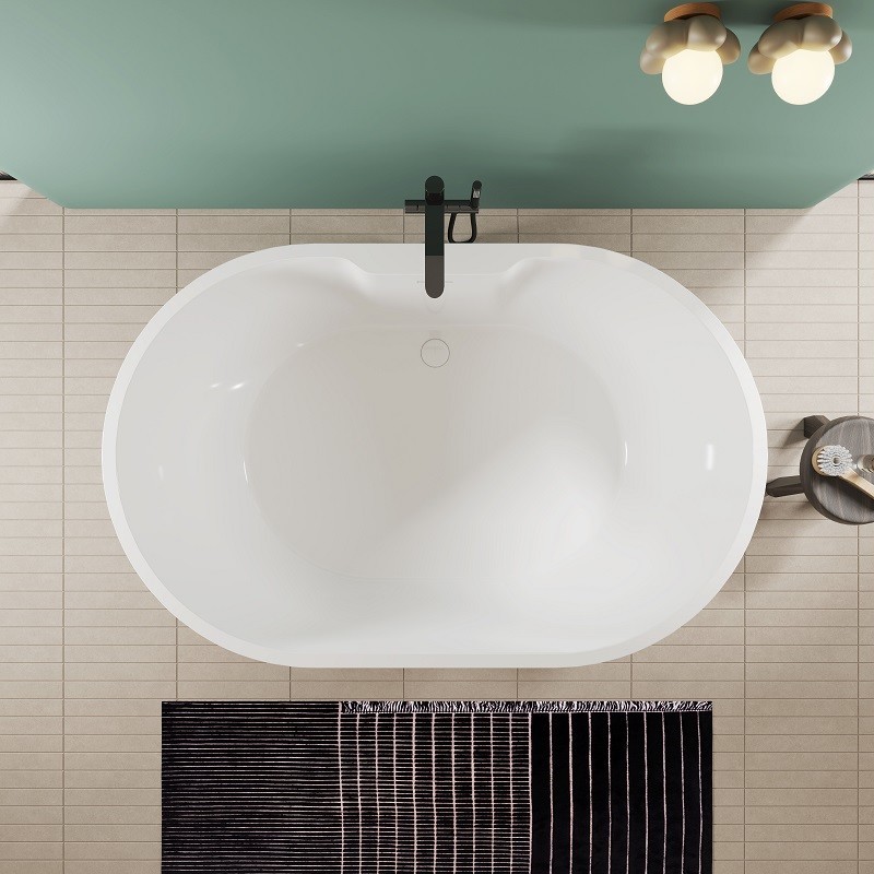 Baignoire îlot familiale XL 180 x 115 cm