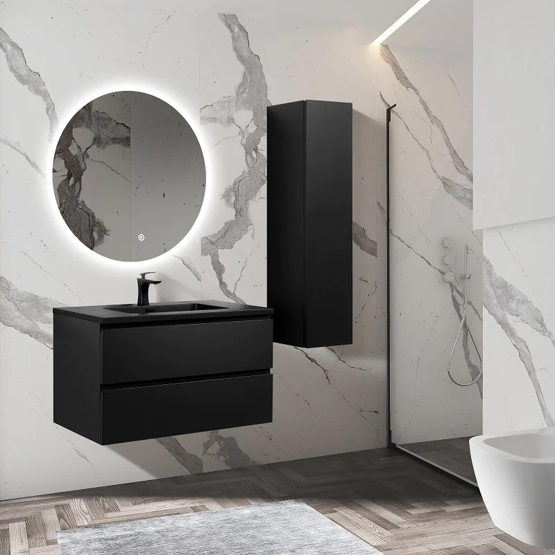 Boissence noir mat porte ouverte