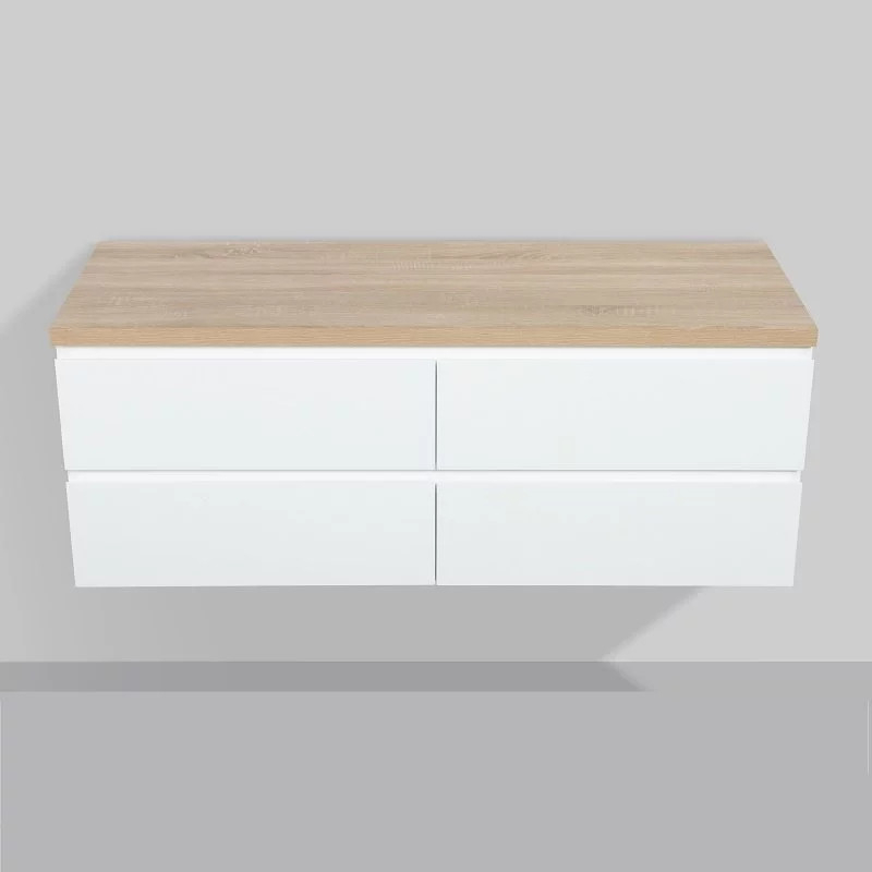 Meuble sous vasque 140 cm bois 
