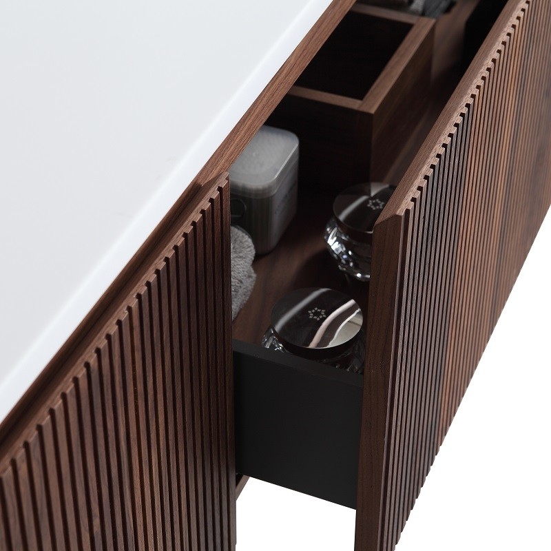 Meuble modular 120 cm plan blanc