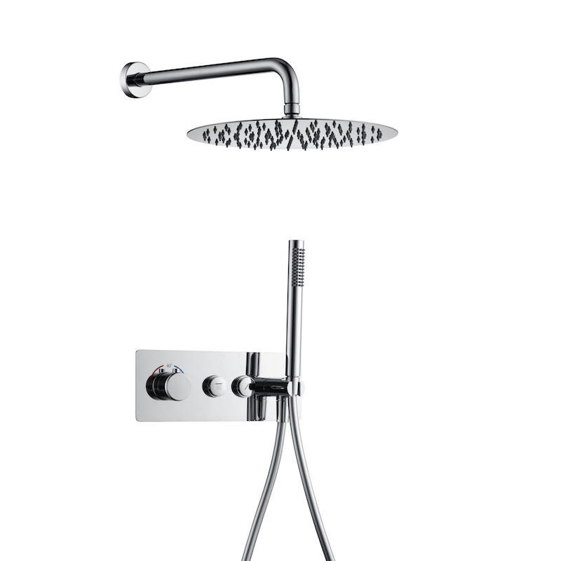 Technische tekening Hoekplank voor het betegelen van een douche