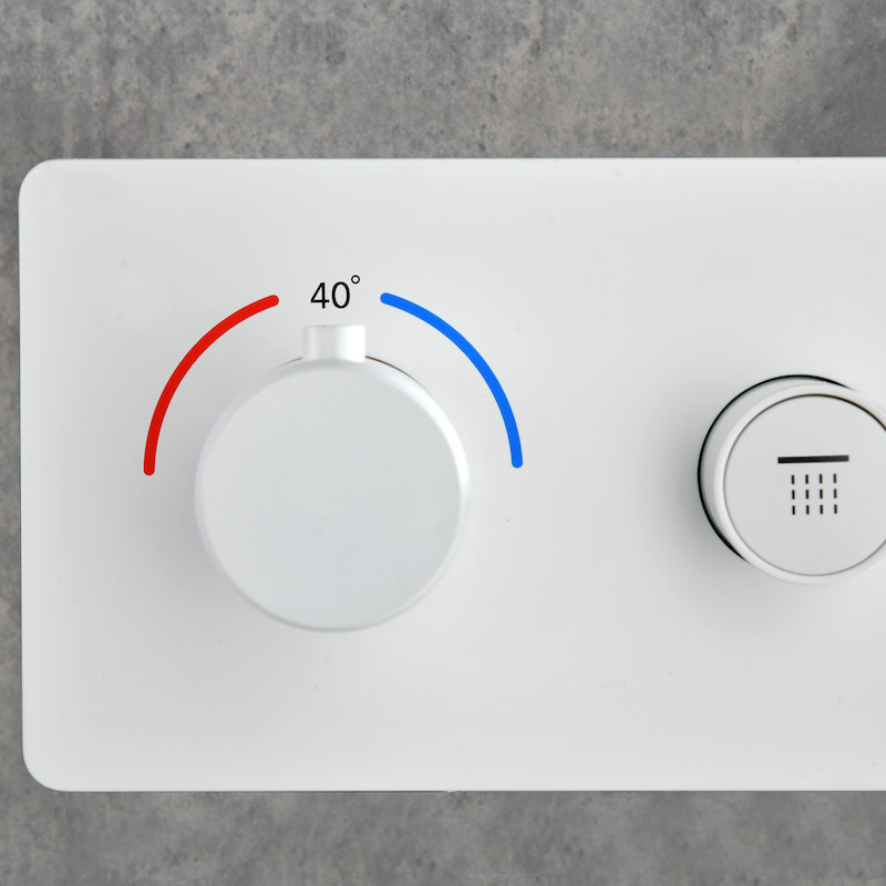 Technische tekening van de Resina White 90 plinten