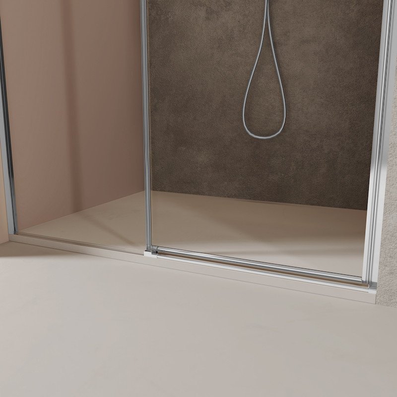 Glanzende crèmekleurige cementtegel imitatie plinten