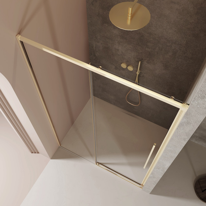 Technische tekening van de plinten, imitatie van glanzende cementtegels, crèmekleur