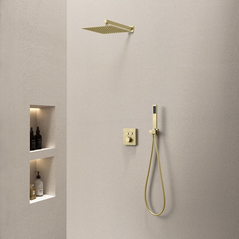 Matzwarte vaste douchewand