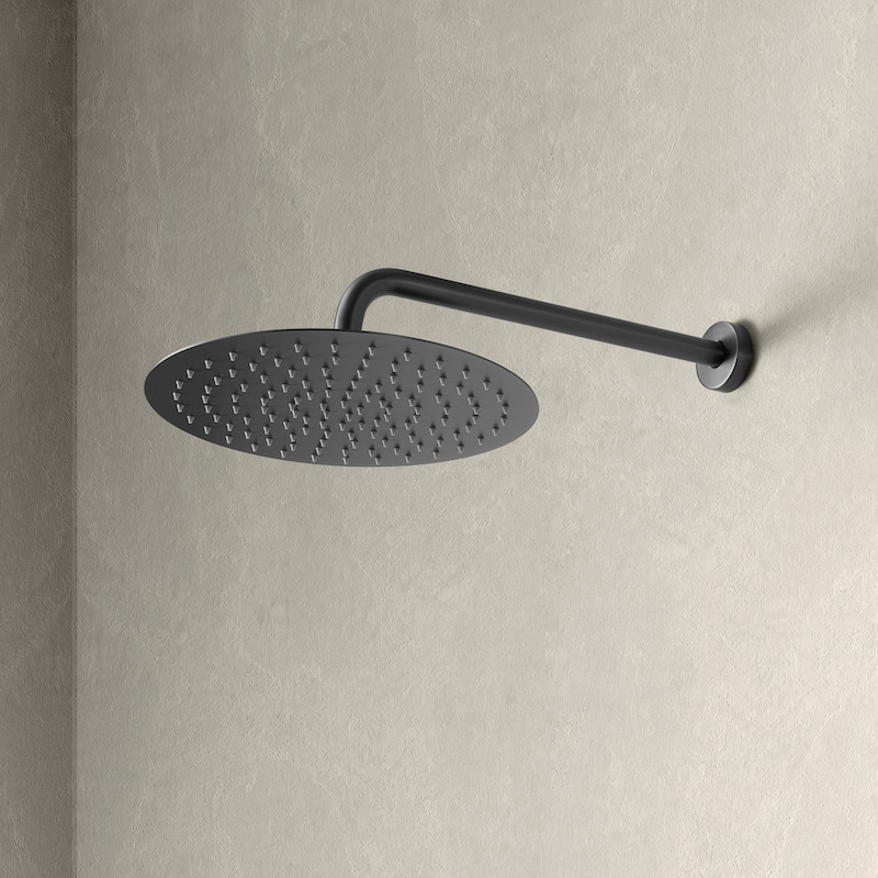 dubbele zwarte handdoekhouder