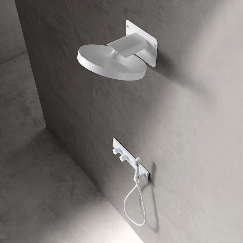 dubbel geborstelde handdoekhouder