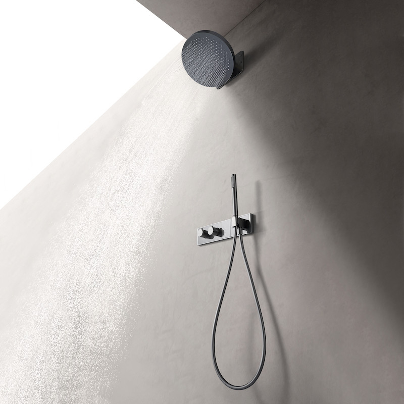 dubbele handdoekhouder geborsteld goud