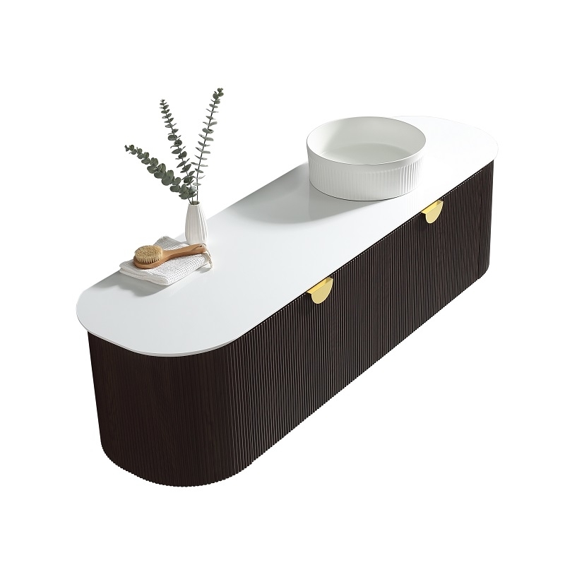 matzwarte inbouwdouche met regenplafond 