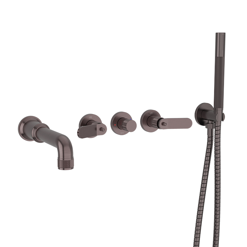 Robinet à encastrer mural gun métal