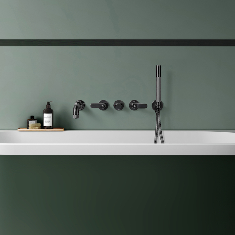 Pack Complet Mélangeur Baignoire Titane