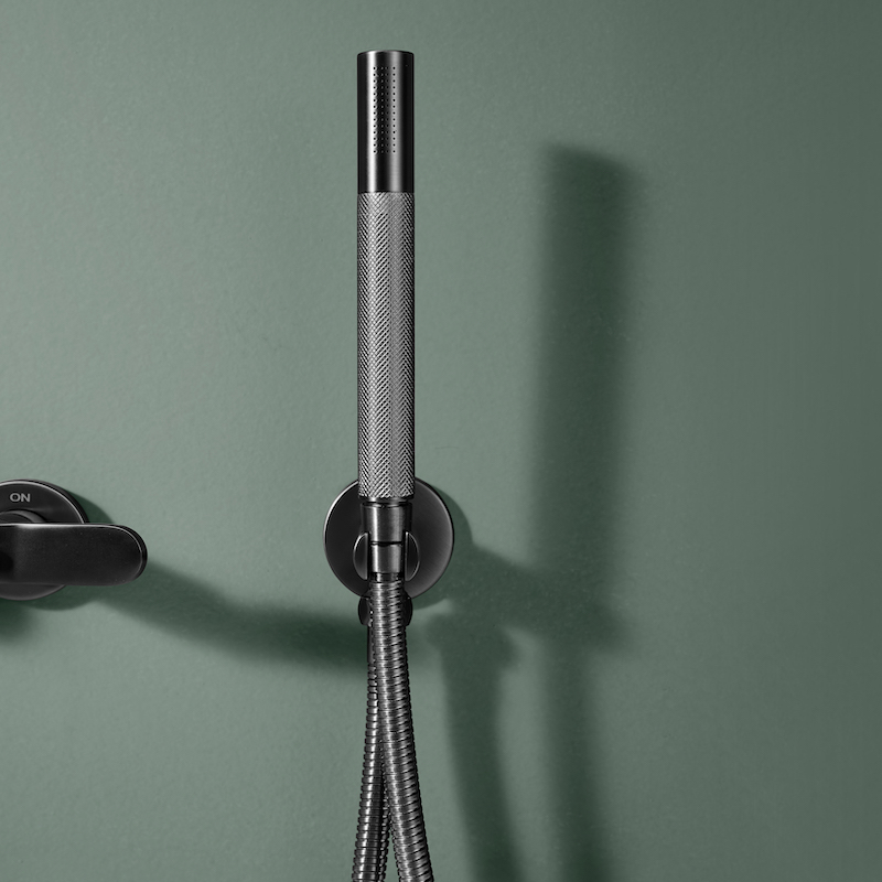 Robinet baignoire encastrée gun métal