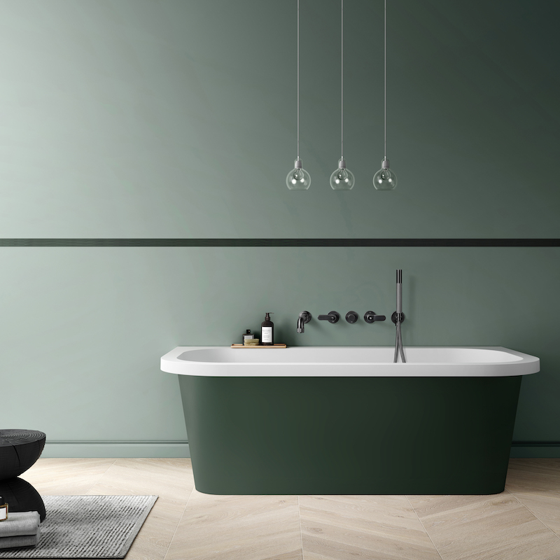 Mélangeur Encastrable Baignoire Titane Gun Métal