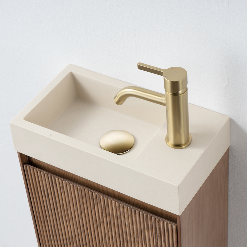 Travertijn gelinieerde chocolade tegels