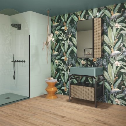 Faïence murale floral Colorful Decor Paimpont