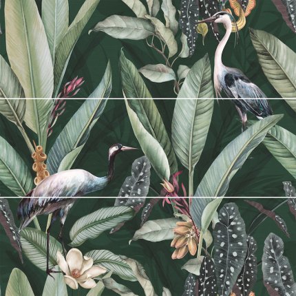 Faïence murale floral Colorful Decor Paimpont